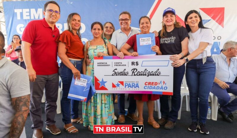 Vice-governadora Hana Ghassan entrega cheques do programa "Sua Casa" em Garrafão do Norte