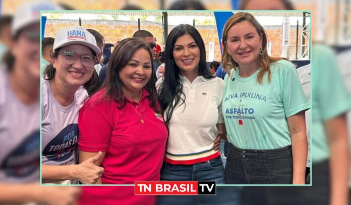 Vera Arantes fortalece pré-candidatura a vereadora de Nova Ipixuna em evento com vice-governadora Hana Ghassan e deputada Diana Belo