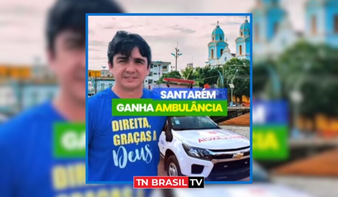 Deputado estadual Wescley Tomaz entrega nova ambulância para Santarém