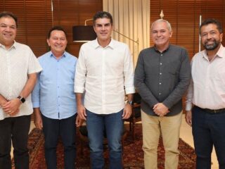 Deputado estadual Chicão e governador Helder Barbalho discutem melhorias para Santarém