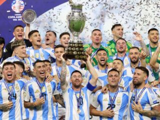 Argentina vence Colômbia na prorrogação e se isola como maior campeã da Copa América