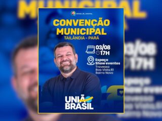 Convenção do União Brasil em Tailândia oficializará Alemão da Cerâmica como candidato à prefeitura