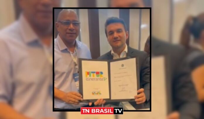 Prefeito Itonir Tavares e Celso Sabino anunciam construção de Centro Esportivo Comunitário em Jacundá