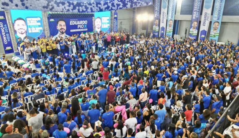 Convenção do MDB reúne multidão em apoio à reeleição de Eduardo Pio X em São Miguel do Guamá