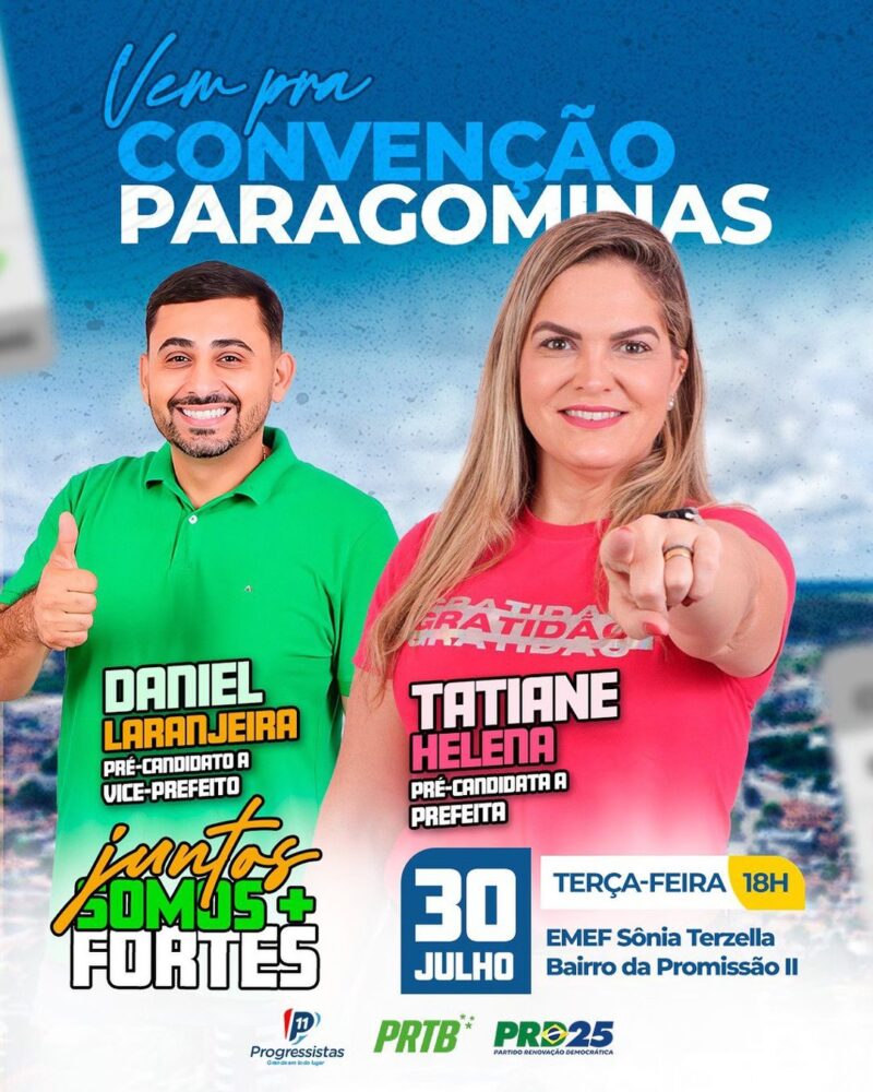 Convenção partidária em Paragominas oficializará pré-candidatura de Tatiane Helena à prefeitura