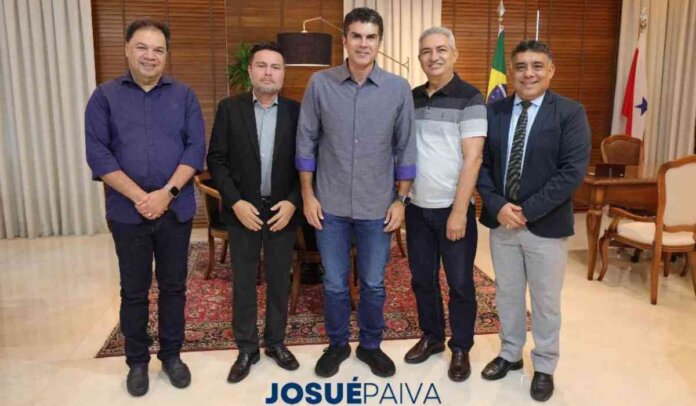 Deputado Josué Paiva reúne-se com governador Helder Barbalho e outras autoridades em Belém