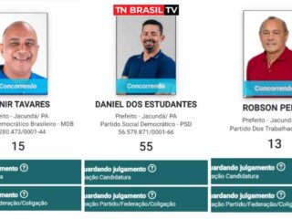 Itonir Tavares, Daniel dos Estudantes e Robson Peres candidatos a prefeito de Jacundá