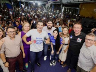 Adriano Coelho participa de entrega no Telégrafo ao lado de Helder Barbalho e Hana Ghassan