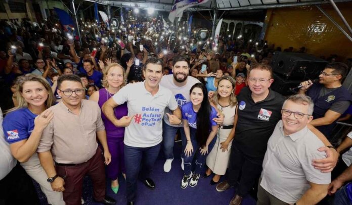 Adriano Coelho participa de entrega no Telégrafo ao lado de Helder Barbalho e Hana Ghassan