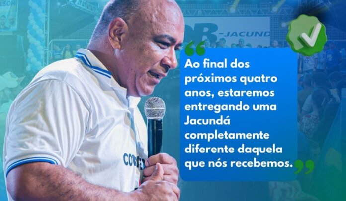 Prefeito de Jacundá, Itonir Tavares, reafirma compromisso com transformação e busca reeleição