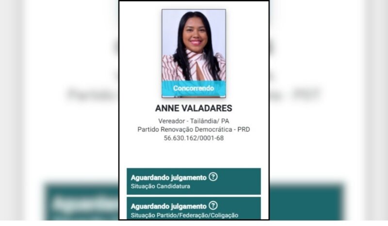 Anne Valadares (PRD) com registro de candidatura no TSE confirmado