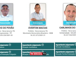 3 candidatos confirmados para Prefeito de Nova Ipixuna