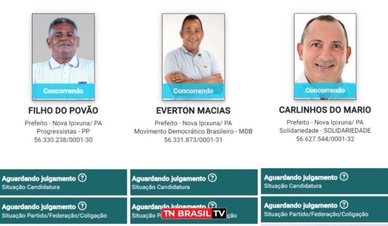 3 candidatos confirmados para Prefeito de Nova Ipixuna