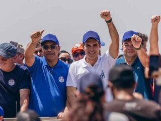 Itonir Tavares recebe apoio do governador Helder Barbalho em grande carreata em Jacundá