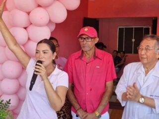 Renilce Nicodemos inaugura Casa Rosa e entrega Tomografo em Goianésia do Pará