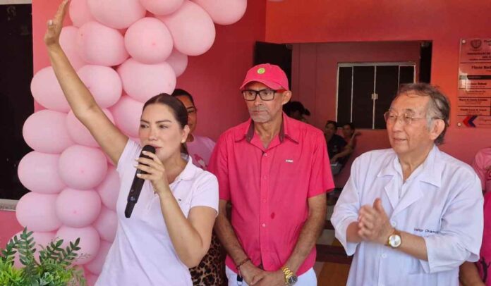 Renilce Nicodemos inaugura Casa Rosa e entrega Tomografo em Goianésia do Pará