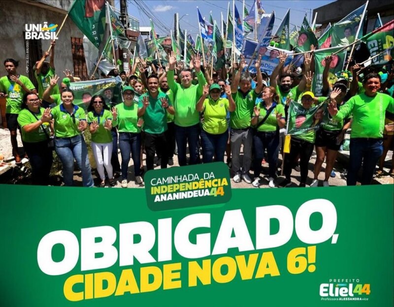 Eleições 2024: Apoio popular marca caminhada de Eliel Faustino pelas ruas de Ananindeua