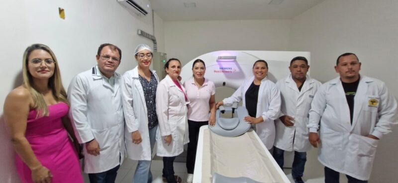 Renilce Nicodemos inaugura Casa Rosa e entrega Tomografo em Goianésia do Pará