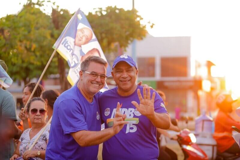 Itonir Tavares recebe apoio do governador Helder Barbalho em grande carreata em Jacundá