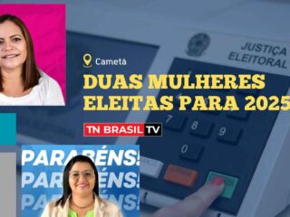 Representatividade feminina na Câmara de Cametá dobra para 2025