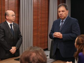 Presidente Chicão recebe o presidente da Unale, o deputado estadual pelo Ceará, Sérgio Aguiar