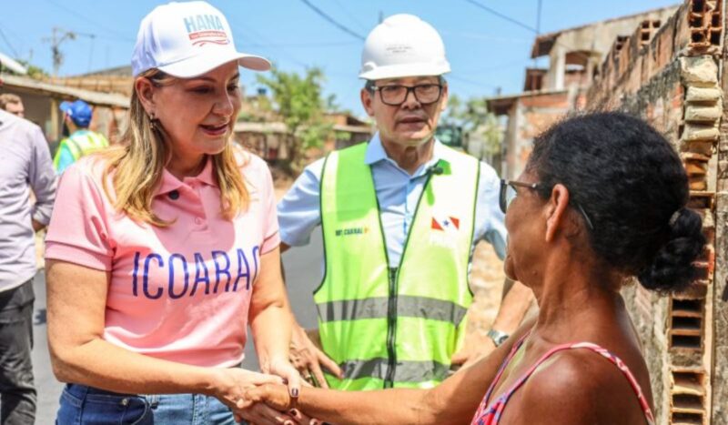 Vice-governadora Hana Ghassan visita obras de asfalto nos distritos de Belém