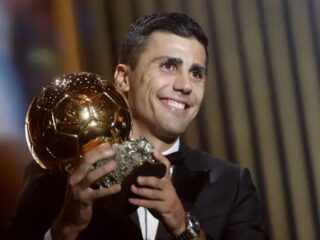 Rodri é o Melhor do Mundo, é Bola de Ouro pela France Footboll