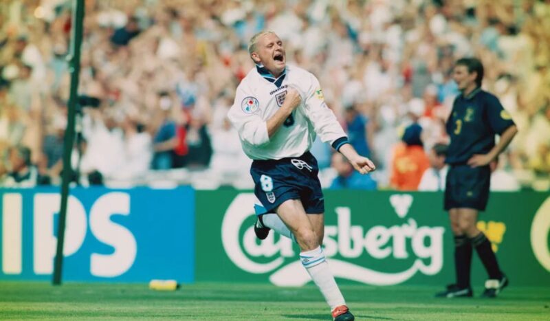 Paul Gascoigne, talentoso e carisma em campo; fora dele drama pessoal