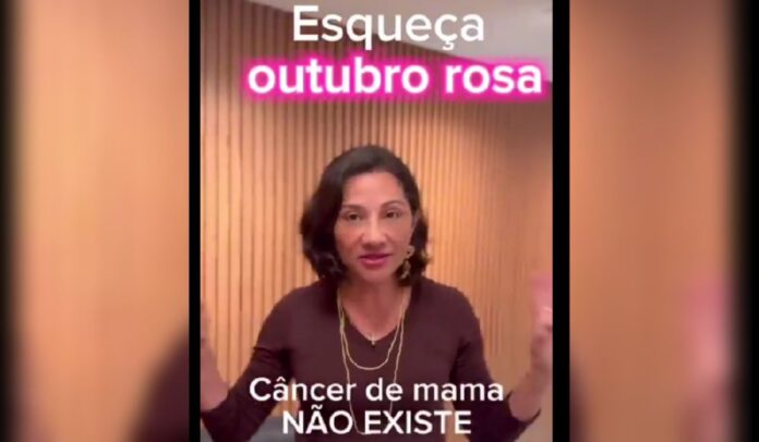 ASSISTA: Médica fala que câncer de mama não existe; entidades dizem ser “fake news“