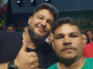 Candidato a vereador Joel da Nike e Lauro Hoffmann para prefeito; Força Jovem de Tailândia