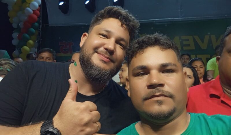 Candidato a vereador Joel da Nike e Lauro Hoffmann para prefeito; Força Jovem de Tailândia