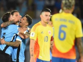 Uruguai vence a Colômbia por 3x2 e ultrapassa o Brasil nas Eliminatórias