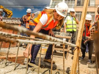 Vice-governadora Hana Ghassan visita obra da Nova Tamandaré, em Belém