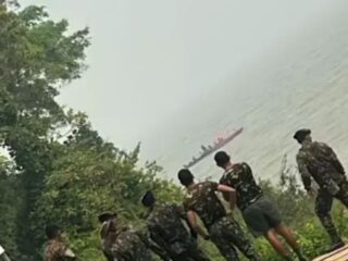 Avião de pequeno porte cai no Rio Tapajós, no Pará