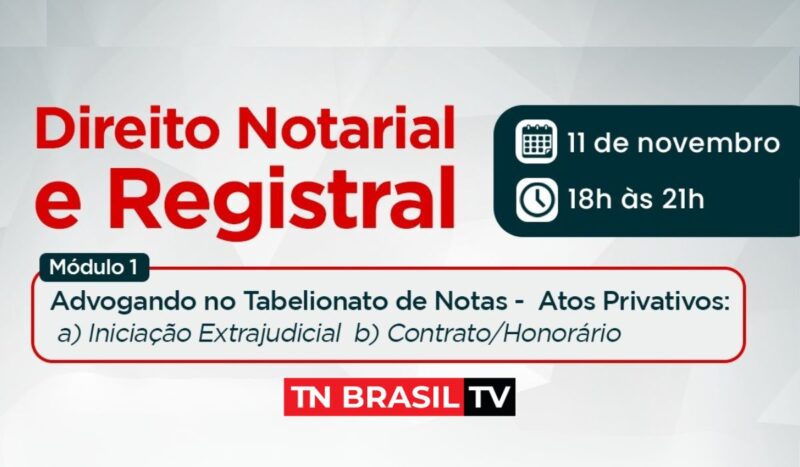 ESA/PA promove o "Curso de Direito Notarial e Registral"; CONFIRA