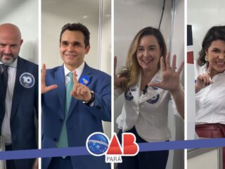 Eleições OAB-PA 2024: Candidatos a presidente e vice-presidente votam na manhã desta segunda-feria (18)