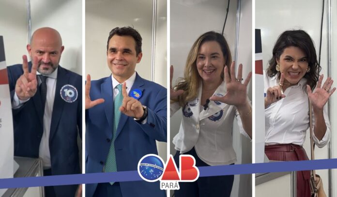 Eleições OAB-PA 2024: Candidatos a presidente e vice-presidente votam na manhã desta segunda-feria (18)