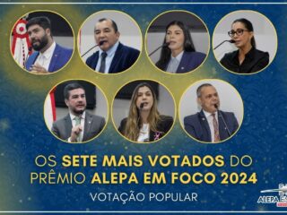 Os sete mais votados do Prêmio ALEPA EM FOCO 2024; Votação Popular