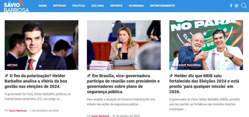 Site do jornalista Sávio Barbosa é um dos melhores veículos de notícias do Pará