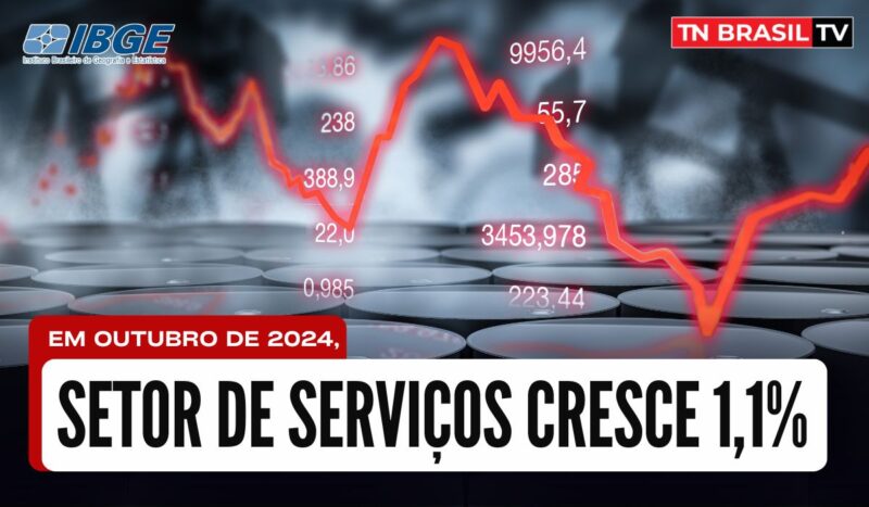 Setor de Serviços cresce 1,1% em outubro de 2024, aponta IBGE