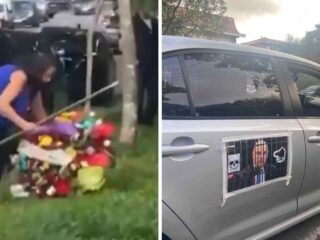 Mulher aparece na casa de Lula com coroa de flores e é detida ao chamar agente de ‘macaco’