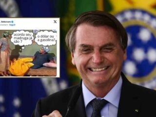 Bolsonaro ironiza alta do dólar com meme publicado nas redes sociais