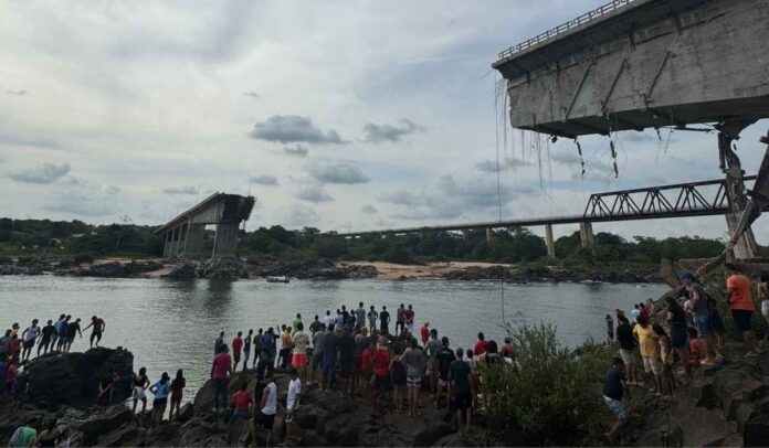 Ponte que liga Tocantins a Maranhão desaba; duas pessoas morreram