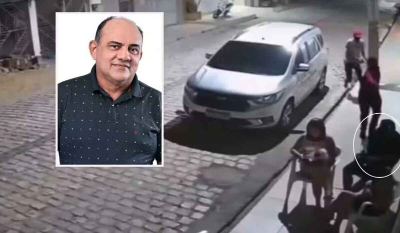 IMAGENS FORTES: vereador é morto a tiros em frente de casa