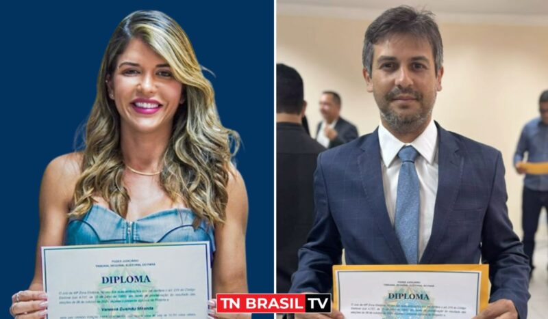 Vanessa Gusmão é diplomada Prefeita de Aurora do Pará e Dr. Magno Miranda vereador