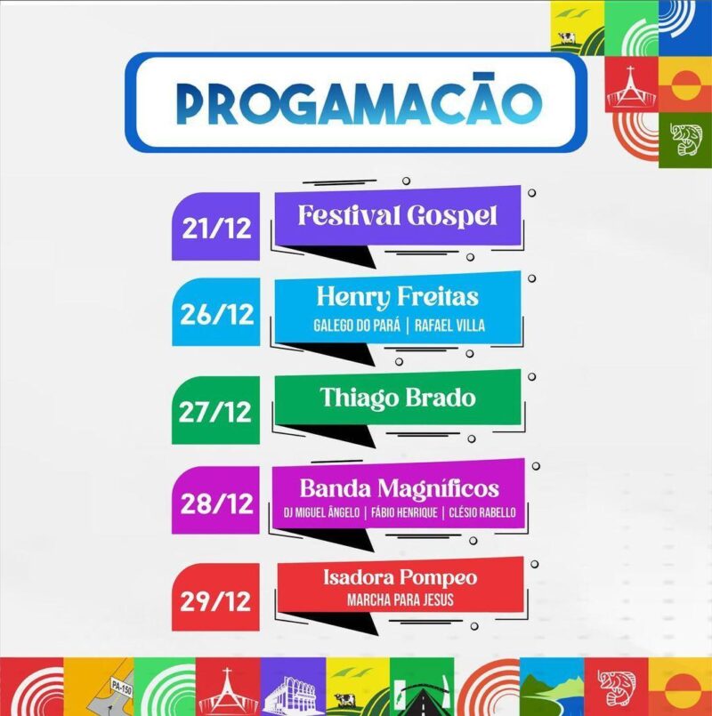 Jacundá celebra 63 anos com programação especial e atrações nacionais