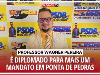 Vereador Professor Wagner Pereira é diplomado para mais um mandato em Ponta de Pedras