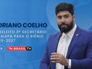 Adriano Coelho é reeleito 3º Secretário da Alepa para o biênio 2025-2027