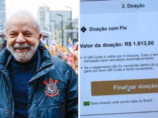 Lula faz doação para ‘vaquinha’ do Corinthians e desmente que Pix será taxado