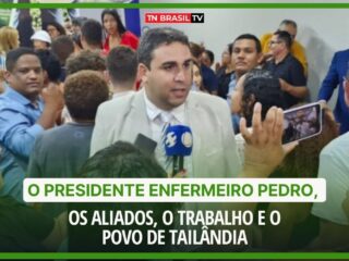 O Presidente Enfermeiro Pedro, os aliados, o trabalho e o povo de Tailândia